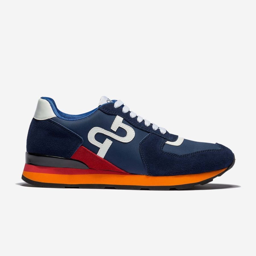 opp france Lace-Up Suede Sneakers Blue