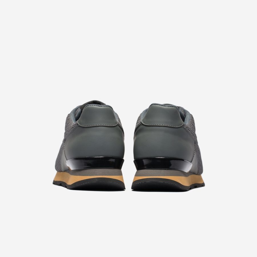Opp France Lace-Up Suede Sneakers Grey