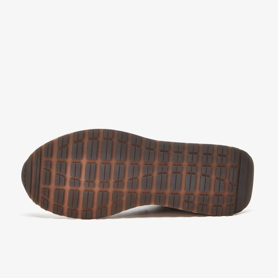 Opp France Lace-Up Suede Sneakers Khaki