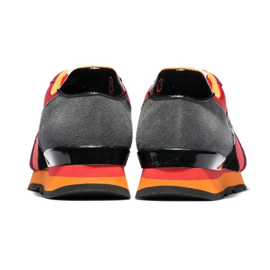 Opp France Lace-Up Suede Sneakers Red