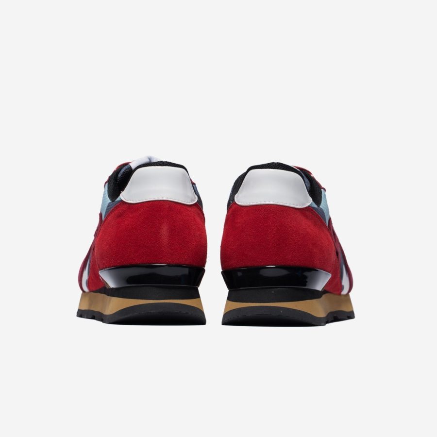 Opp France Lace-Up Suede Sneakers Red
