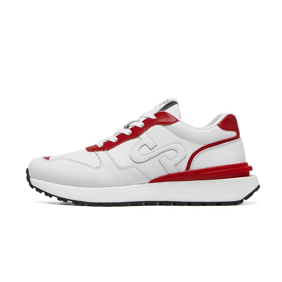 opp france Lace-Up Suede Sneakers Red