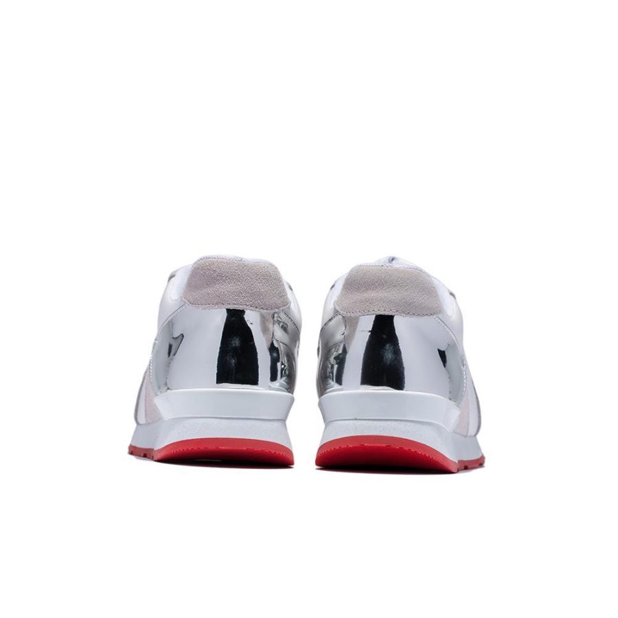 Opp France Lace-Up Suede Sneakers White