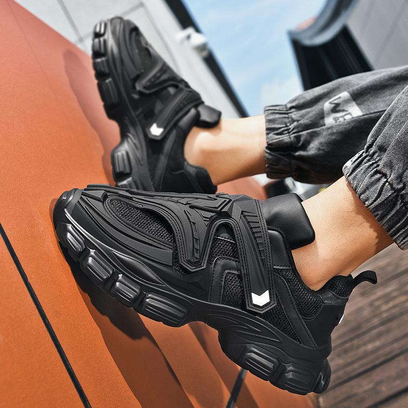 Opp France Lace-up Velcro Sneakers Black