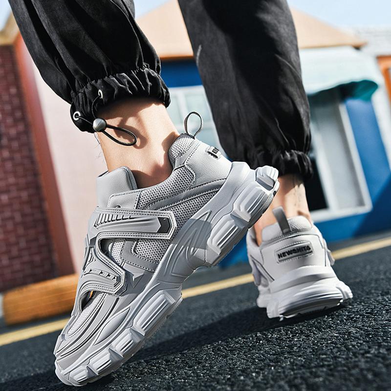 Opp France Lace-up Velcro Sneakers Gray