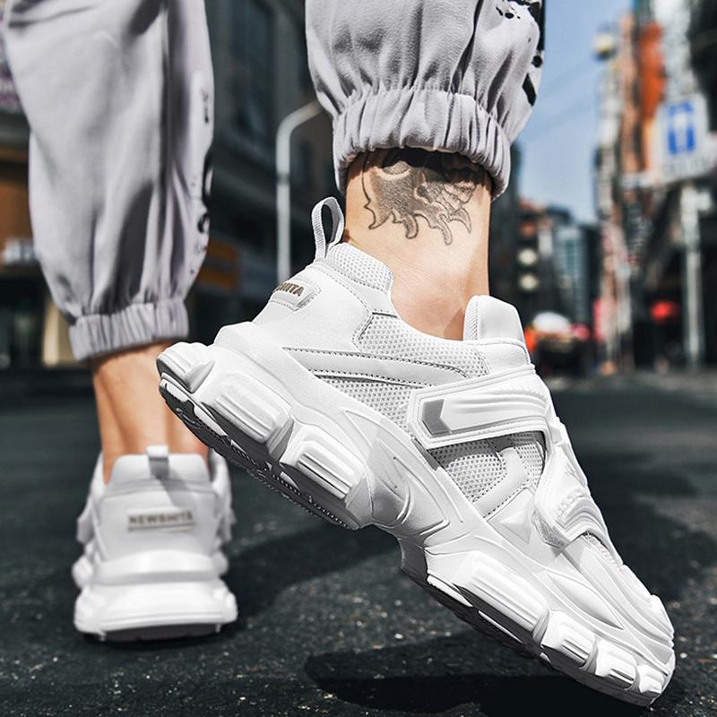 Opp France Lace-up Velcro Sneakers White