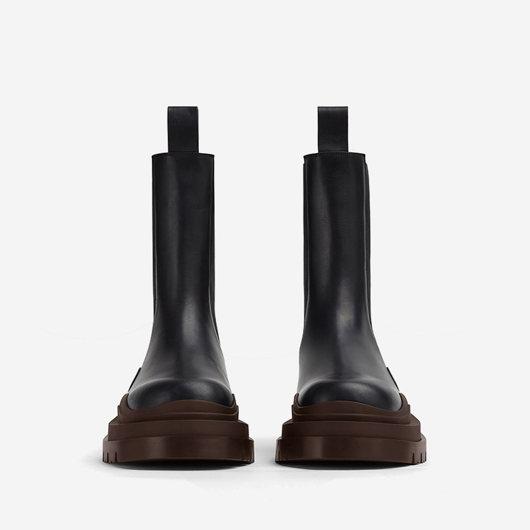 Opp France Leather Chelsea Boots Brown