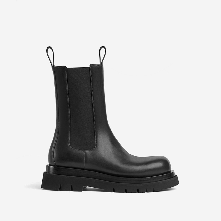 opp france Leather Chelsea boots