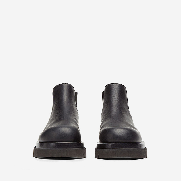 Opp France Leather Cropped Chelsea Boots