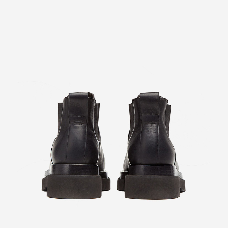 Opp France Leather Cropped Chelsea Boots