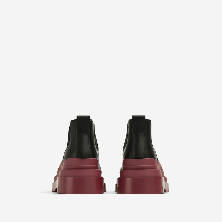 Opp France Leather Tire Boot Mid Brown