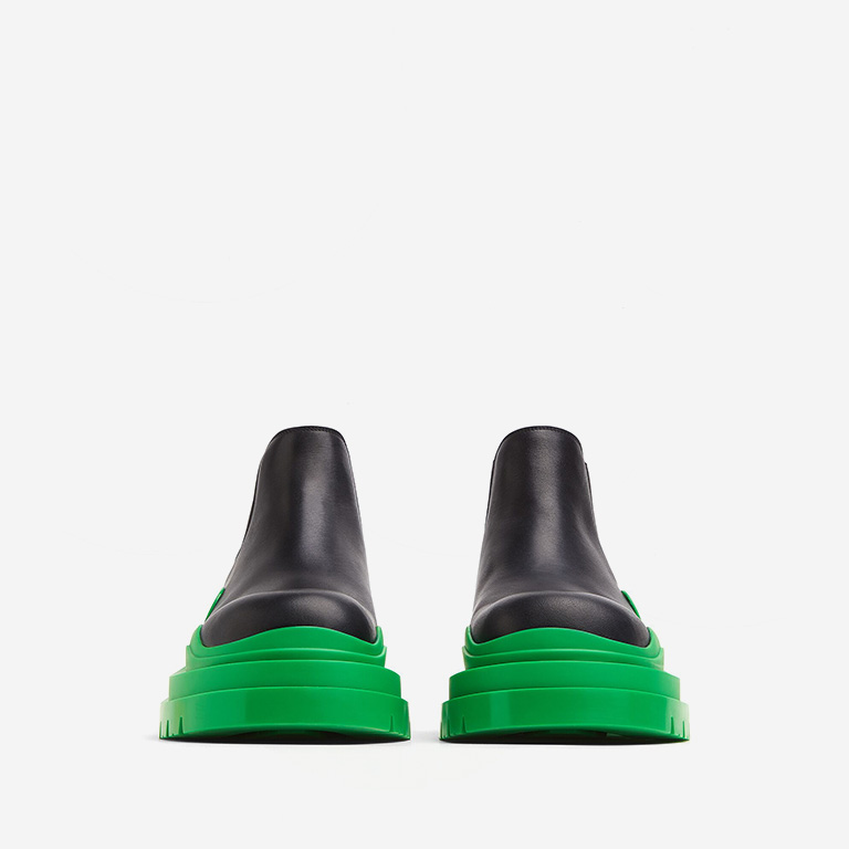 Opp France Leather Tire Boot Mid Green