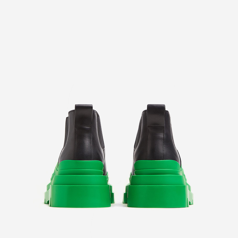 Opp France Leather Tire Boot Mid Green