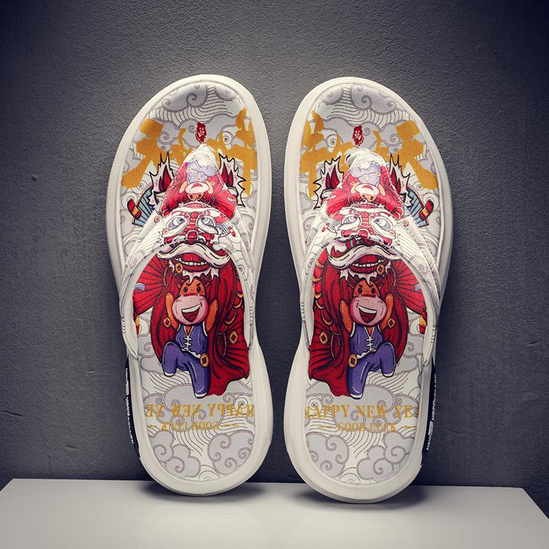 Opp France Lion Dance Flip Flops