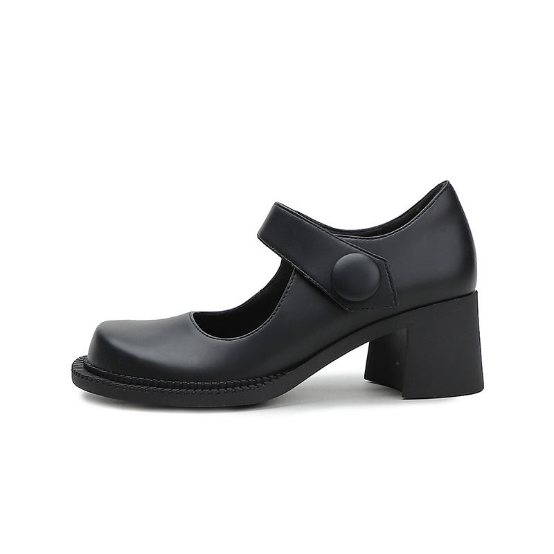 Opp France Matte Black Leather Shoes