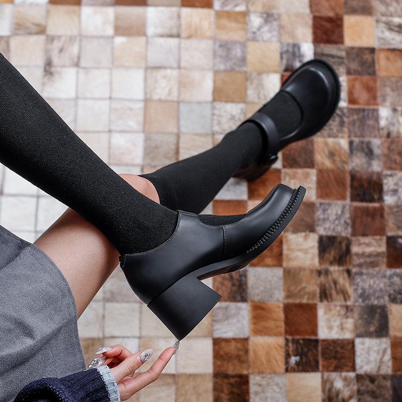 Opp France Matte Black Leather Shoes