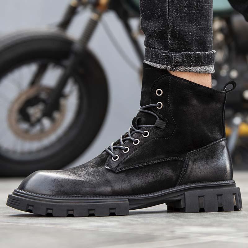 Opp France Matte Vintage Martin Boots