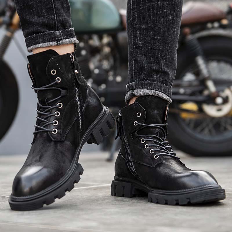 Opp France Matte Vintage Martin Boots