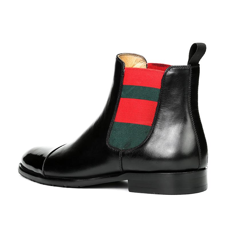Opp France Men Black Panelled Booties