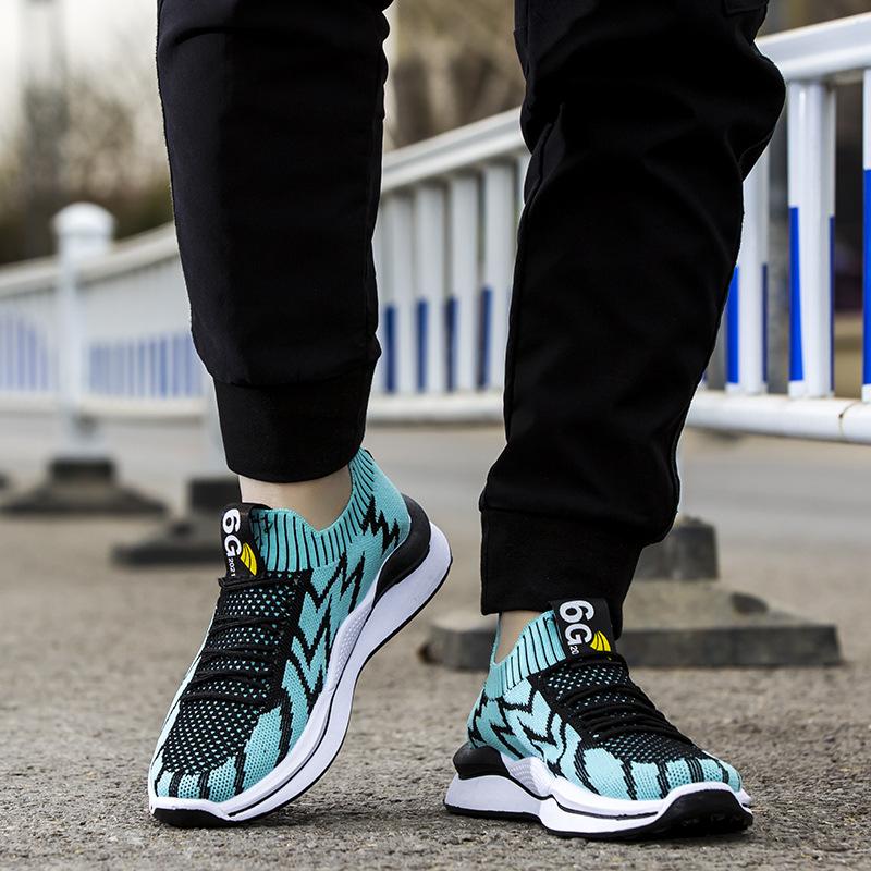 Opp France Men Breathable Flyknit Sneakers