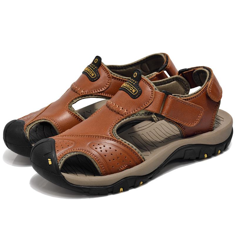 Opp France Men Breathable Sandals Brown