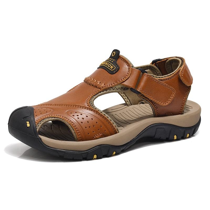 opp france Men Breathable Sandals Brown