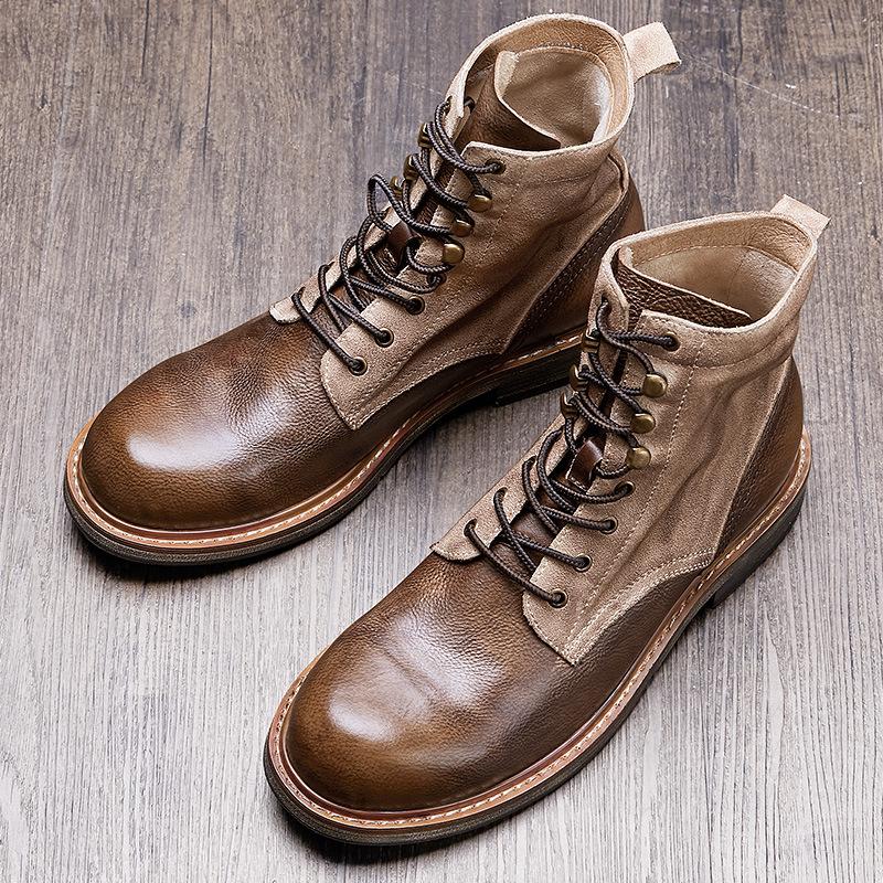 Opp France Men British Mid-Top Martin Boots