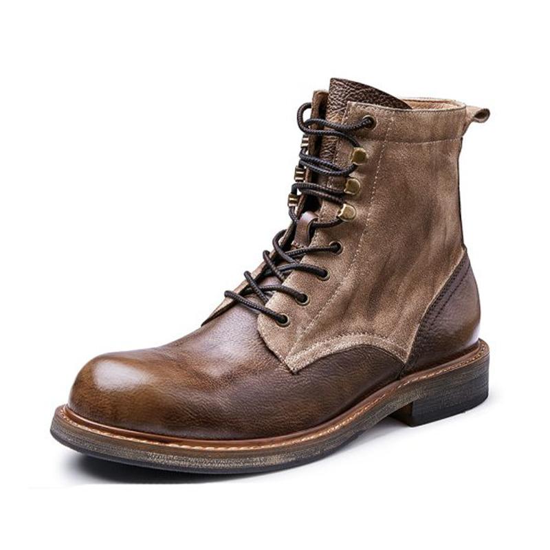 opp france Men British Mid-Top Martin Boots