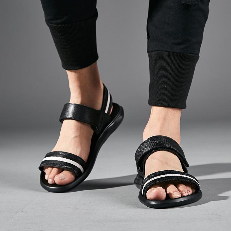 Opp France Men British Style Leather Sandals