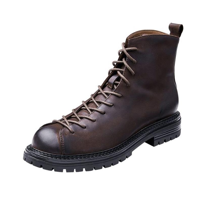 opp france Men Brown Trendy Martin Boots