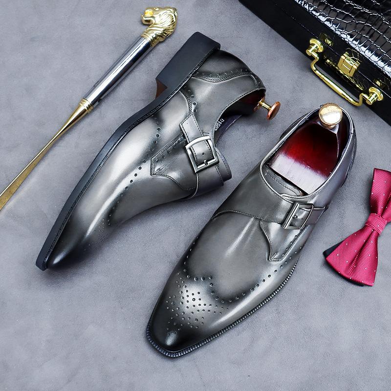 Opp France Men Carved Oxfords