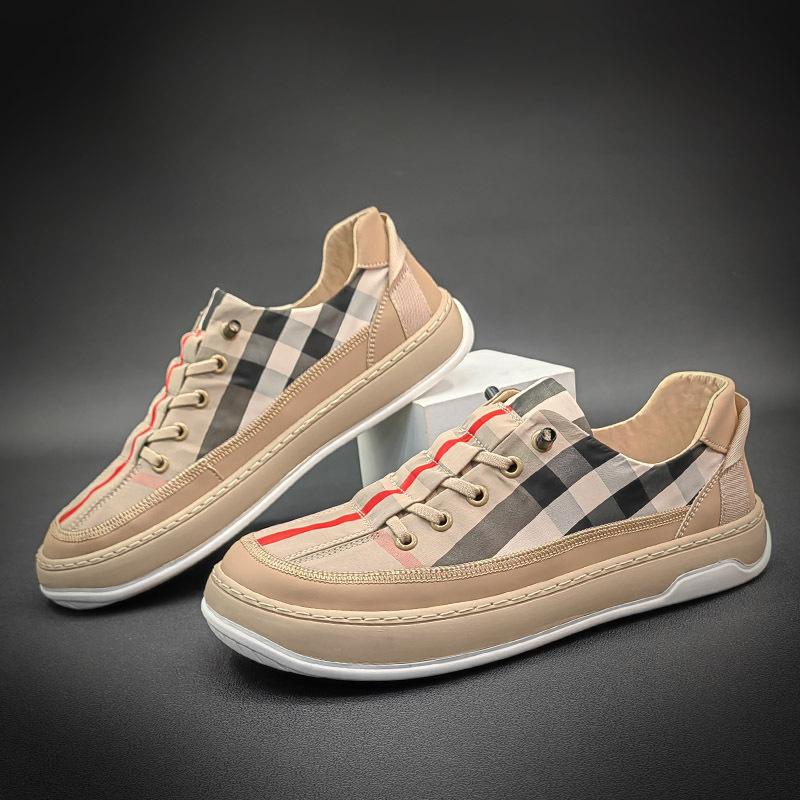 Opp France Men Check Breathable Casual Shoes