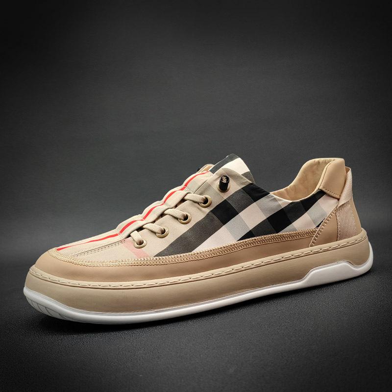 Opp France Men Check Breathable Casual Shoes