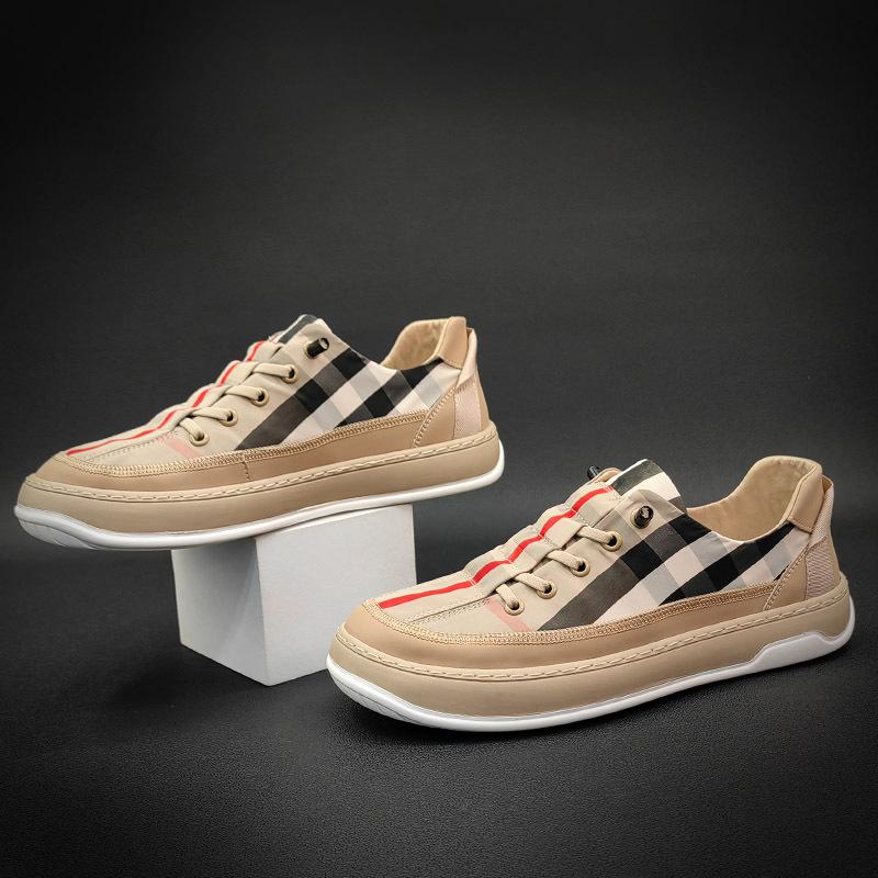 Opp France Men Check Breathable Casual Shoes