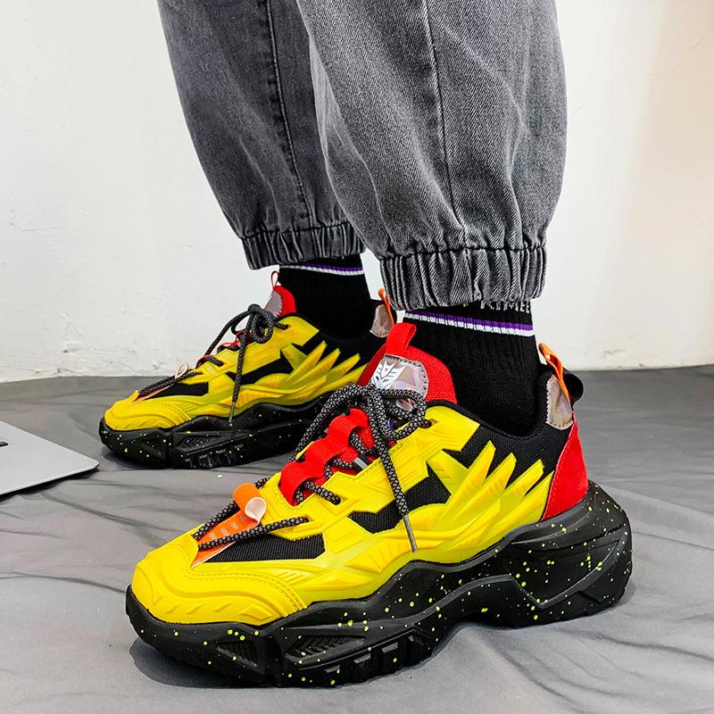 Opp France Men Colorblock Platform Sneakers