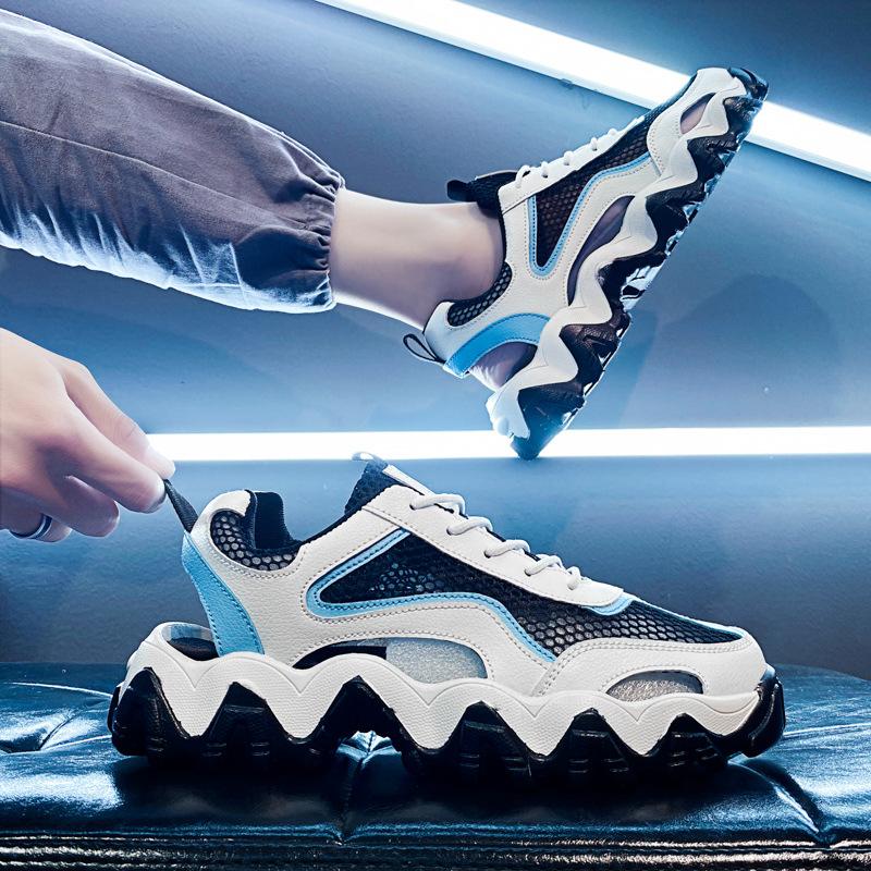 Opp France Men Cutout Platform Sports Sandals