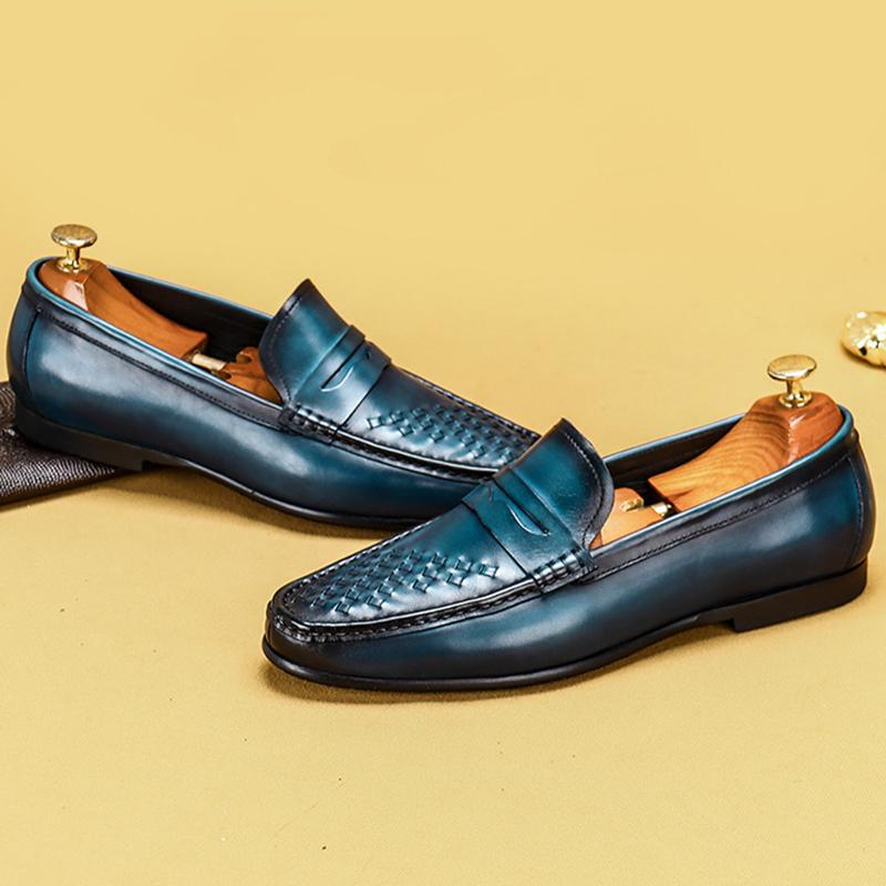 Opp France Men Genuine Leather Soft Loafers