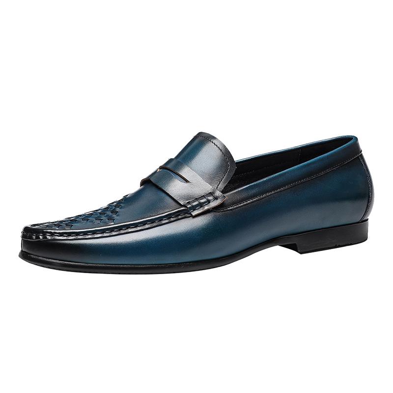 opp france Men Genuine Leather Soft Loafers