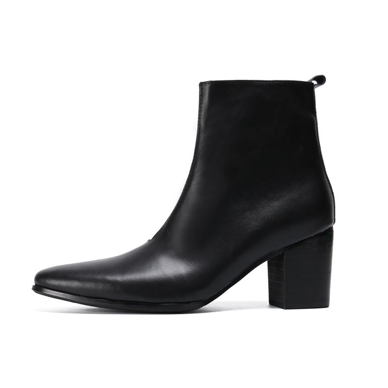 opp france Men High Heel Chelsea Boots