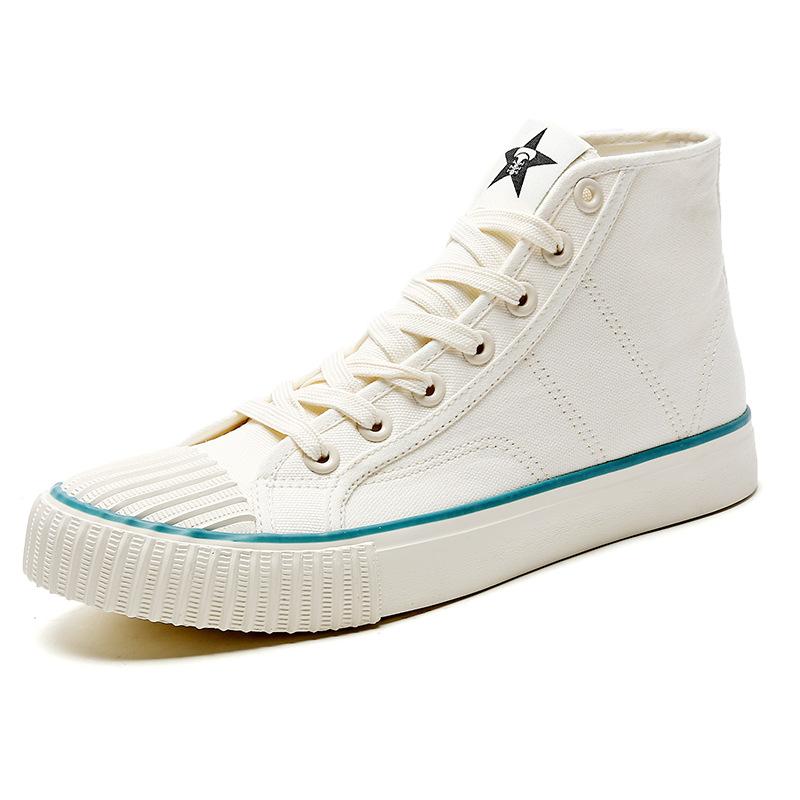 opp france Men High Top Off-Aft Canvas Shoes White