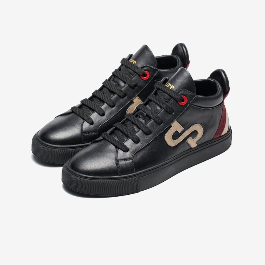Opp France Men High-Top Shoes Black