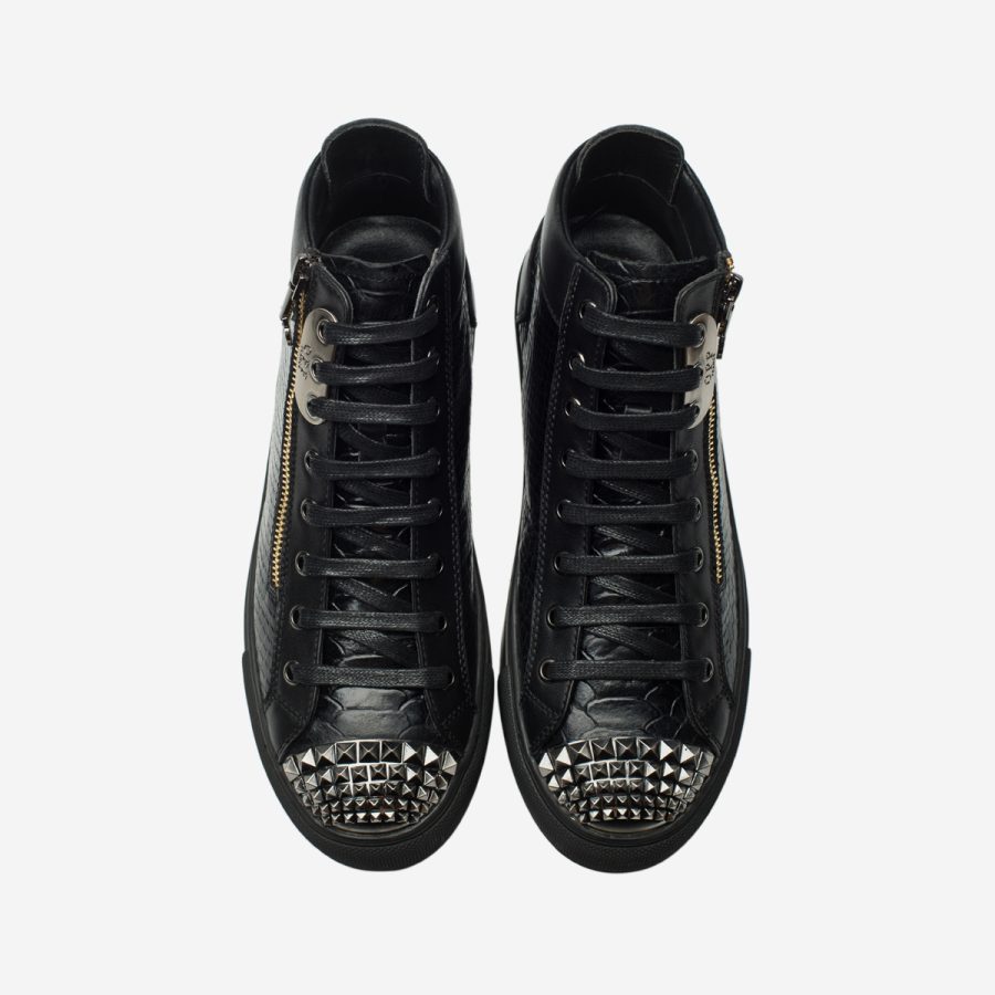 Opp France Men High-Top Shoes Black