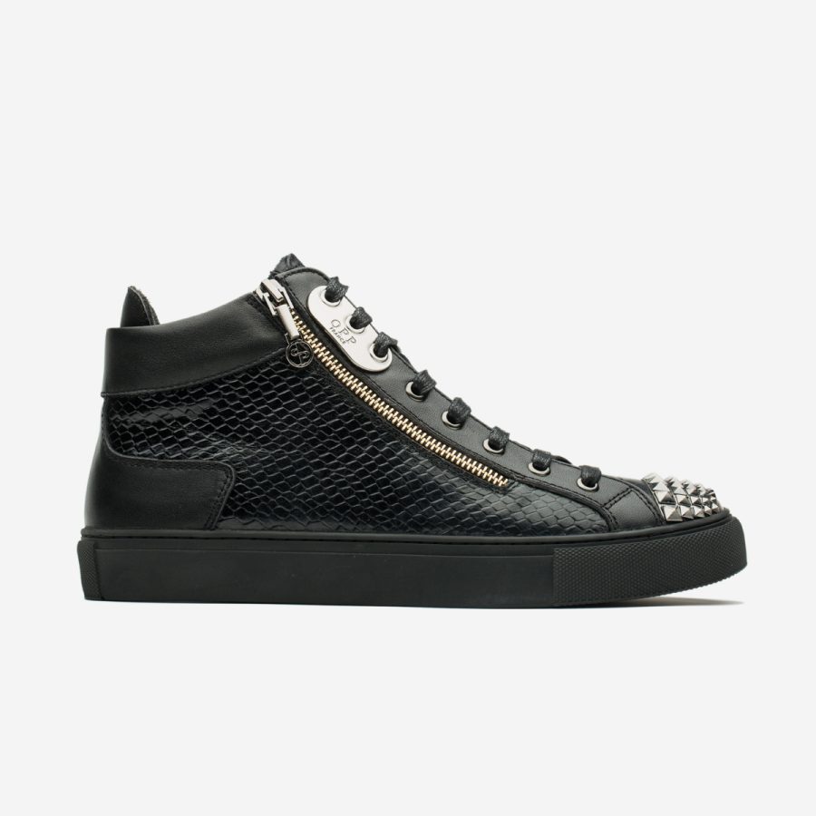opp france Men High-Top Shoes Black