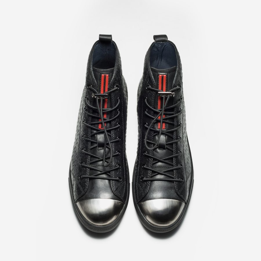 Opp France Men High-Top Shoes Black