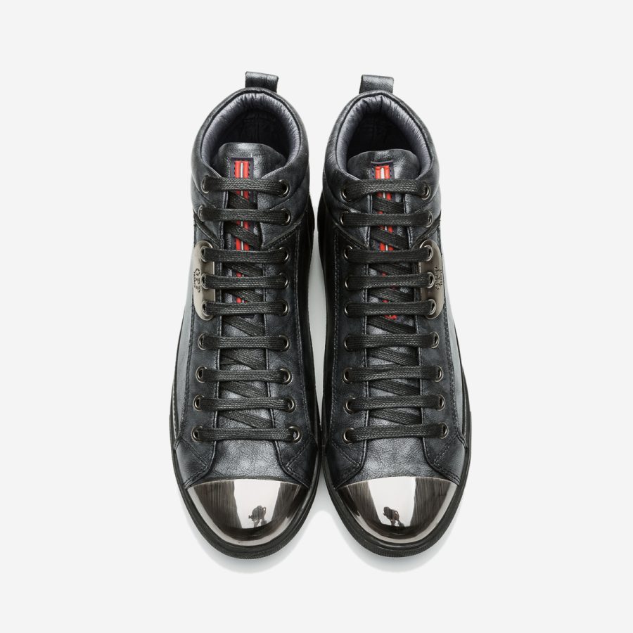 Opp France Men High-Top Shoes Black