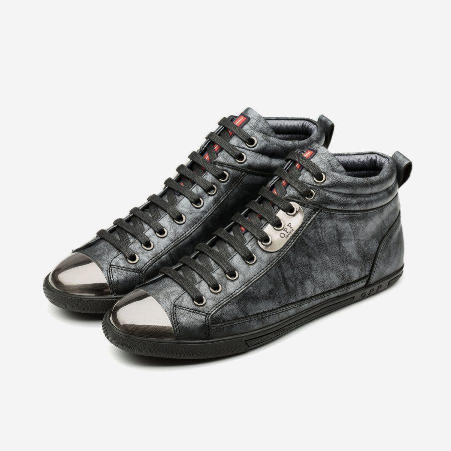 Opp France Men High-Top Shoes Black