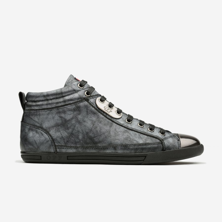 opp france Men High-Top Shoes Black