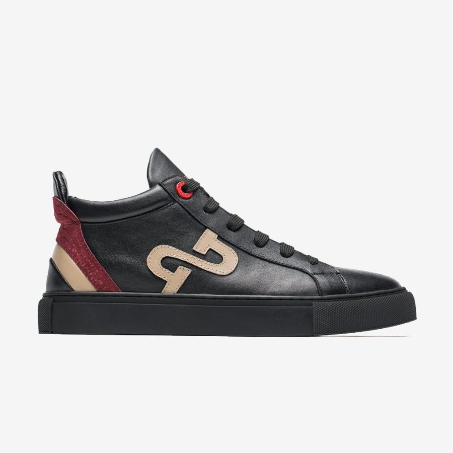 opp france Men High-Top Shoes Black
