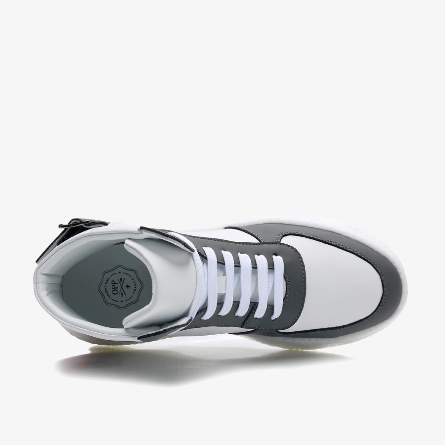Opp France Men High-Top Shoes Grey