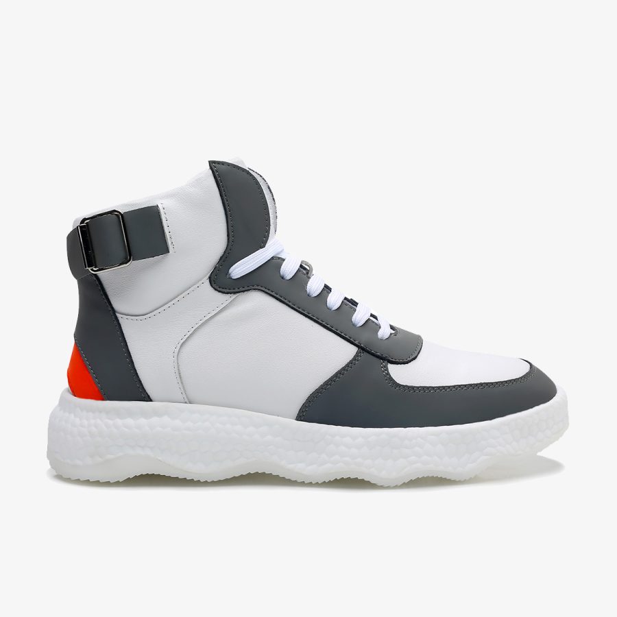 opp france Men High-Top Shoes Grey
